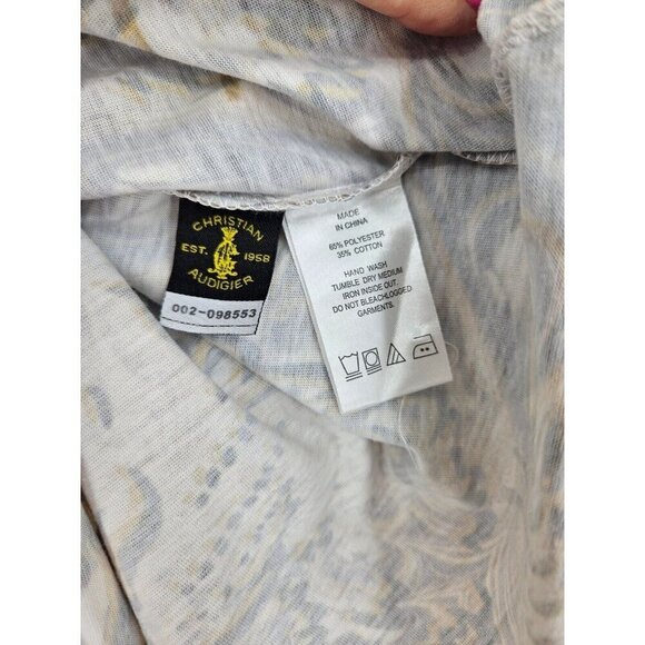 New Christian Audigier Embroidered Polo Mens Womens S Gold Tiger - Picture 5 of 5